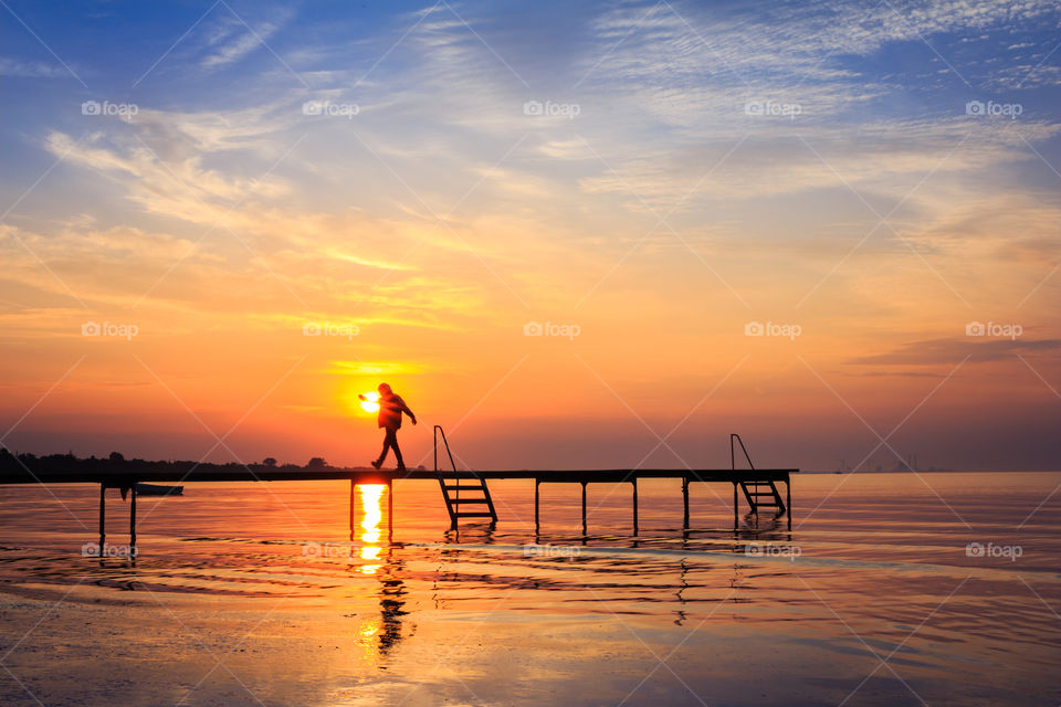 Sunset, Sun, Beach, Dawn, Water