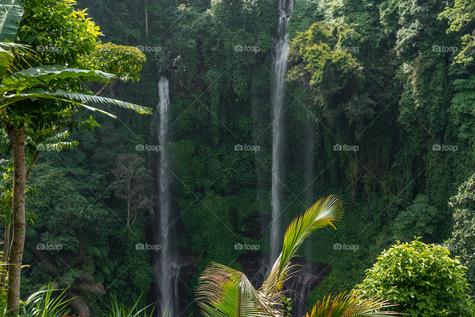 Sekumpul waterfall. Bali island.