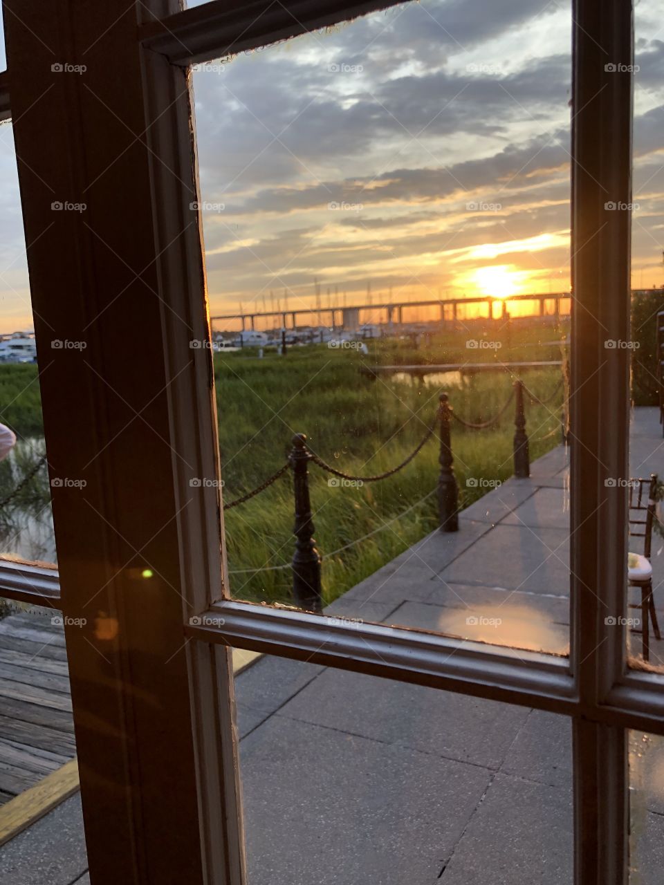 Sunset Charleston marina