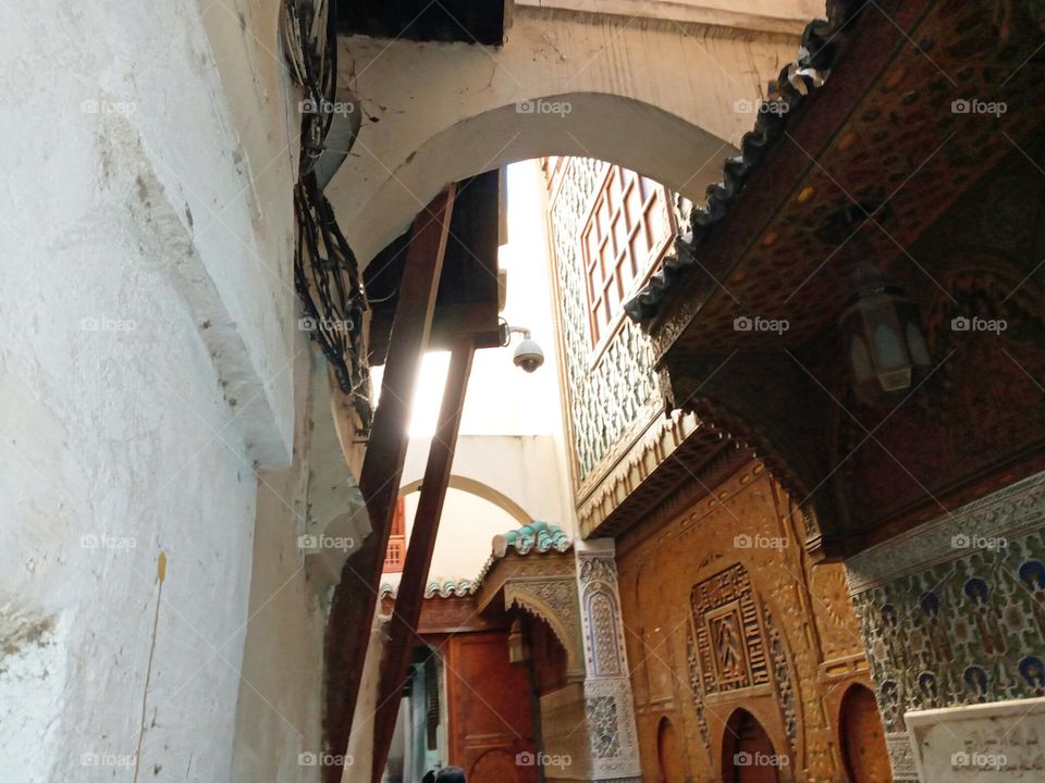 Old medina in fes city of morocco