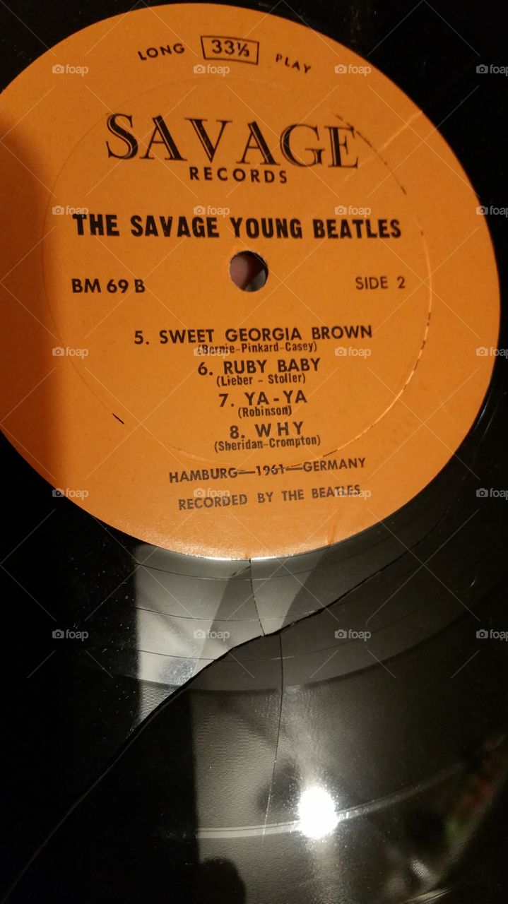 broken Beatles record