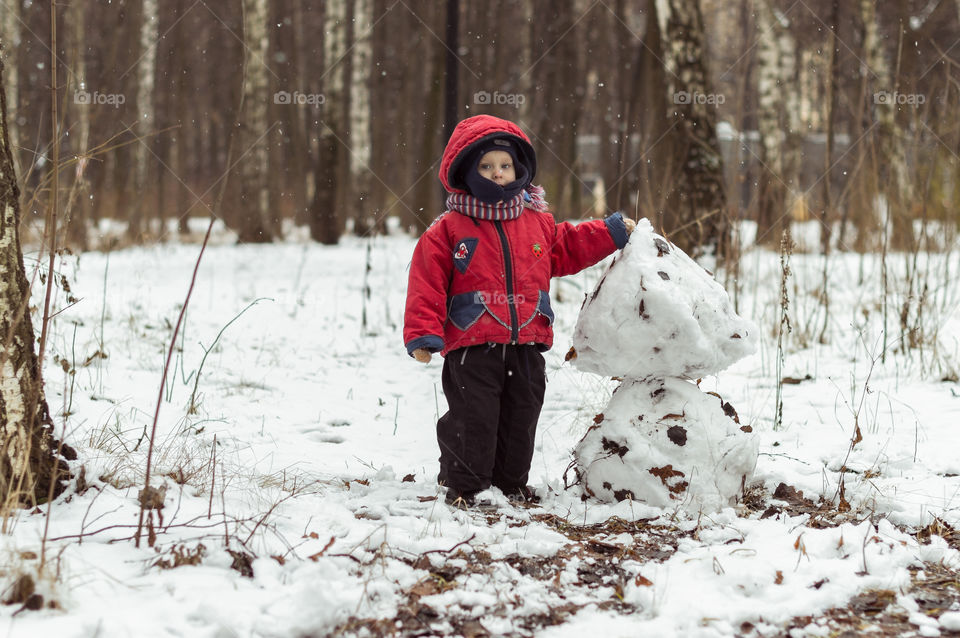 making snowman