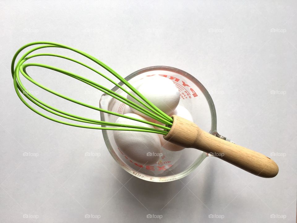 Green color story; pop of neon green with white eggs