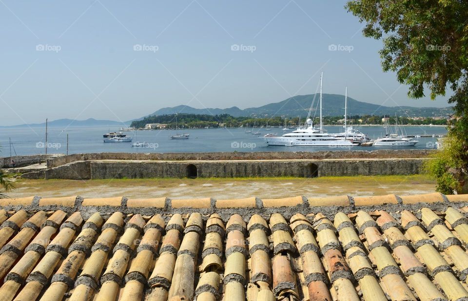 Summer landscape, Corfu island