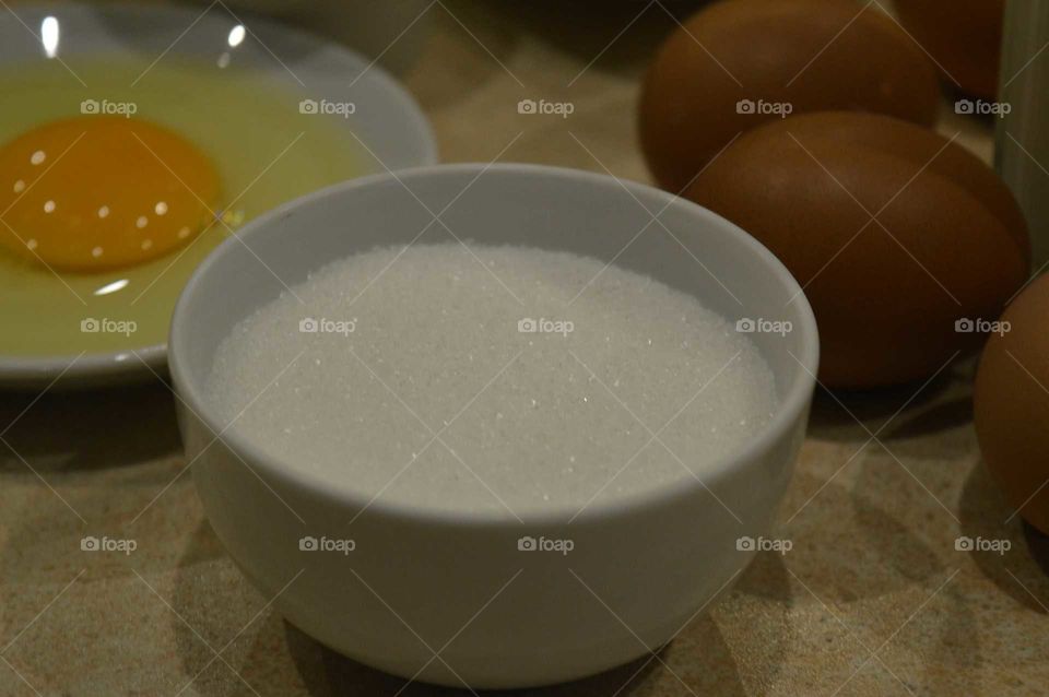 dough ingredients on cinamon rolls