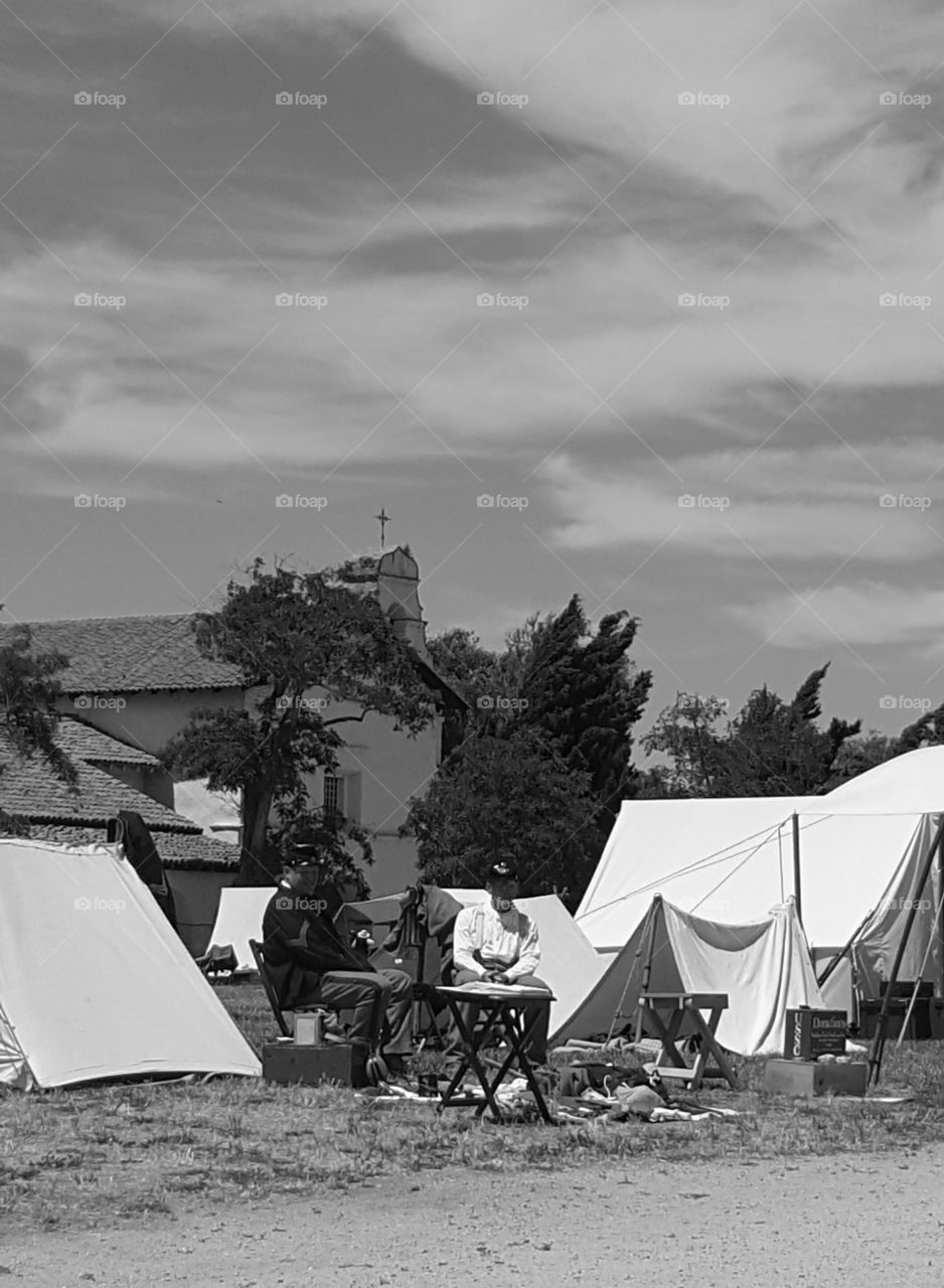 California mission history reenactment