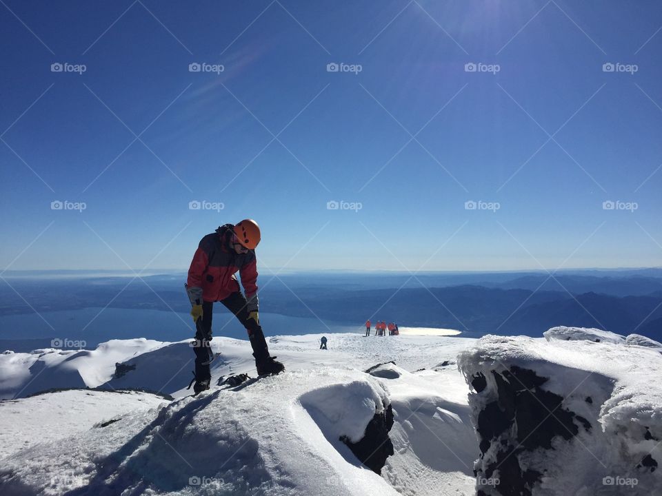 Climbing Volcán Villarrica in southern Chile 