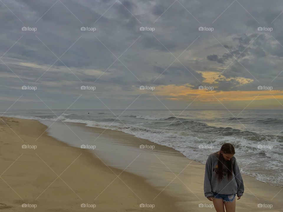 myself at Ocean City, MD walking along the beautiful beach