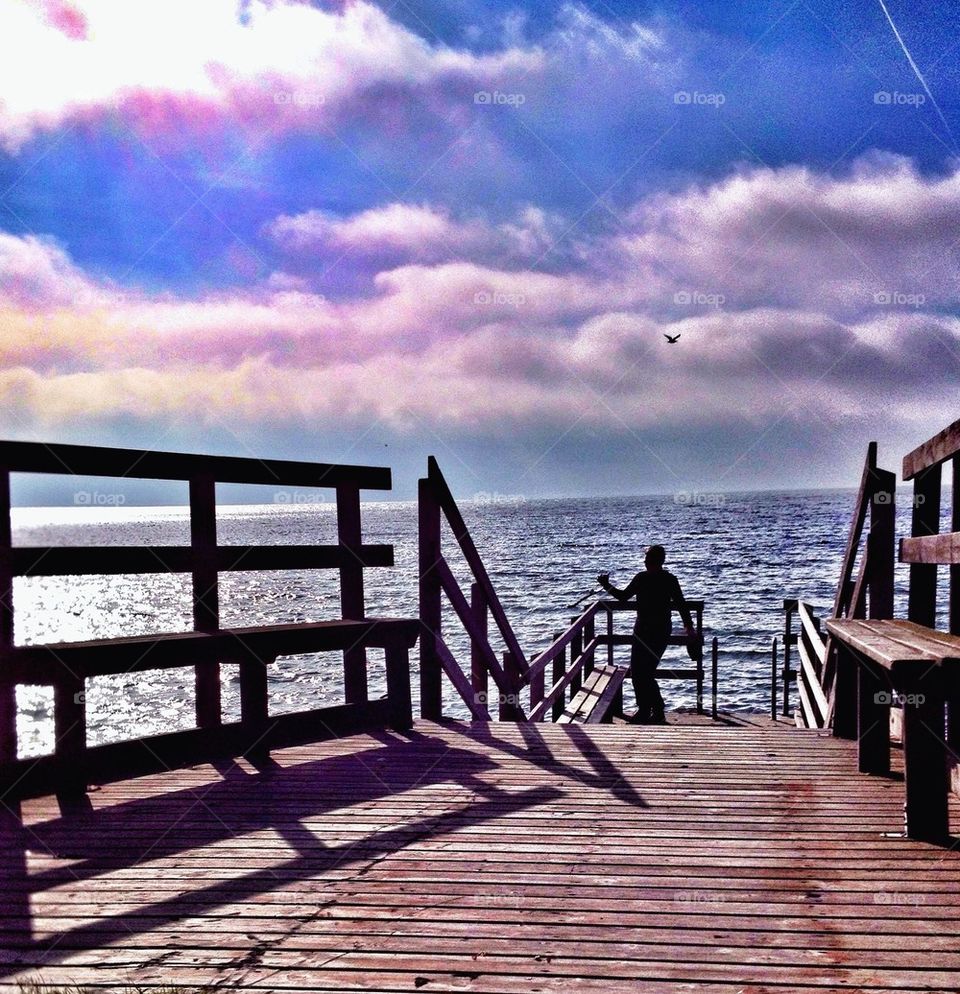 Girl on the wharf