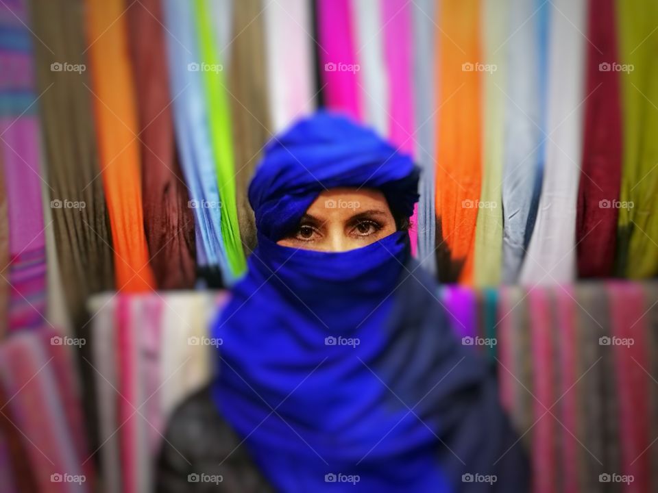 Arab woman with turban