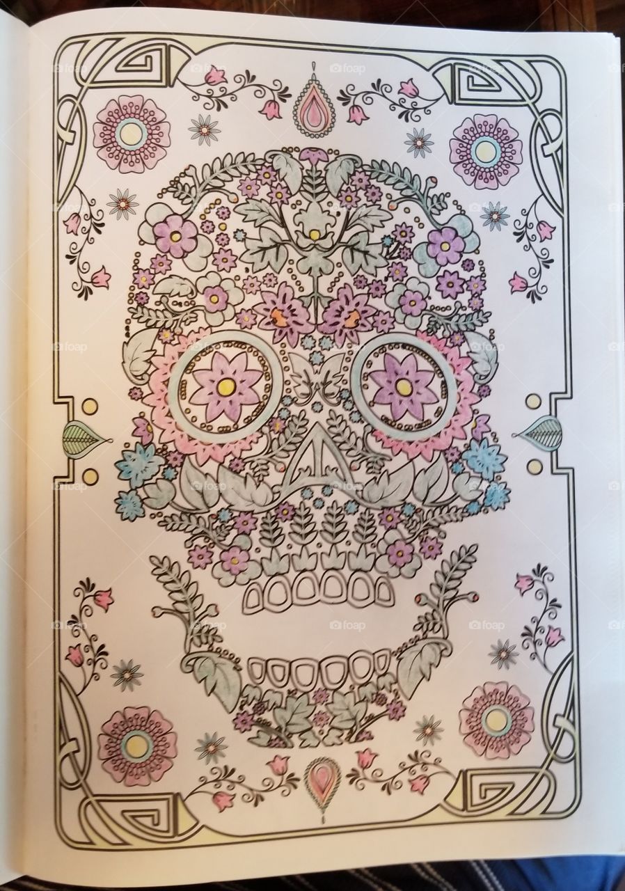 my artwork from the day of the dead