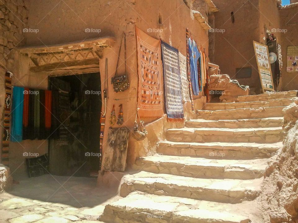 Carpets on Sale in Ouarzazate, Morocco