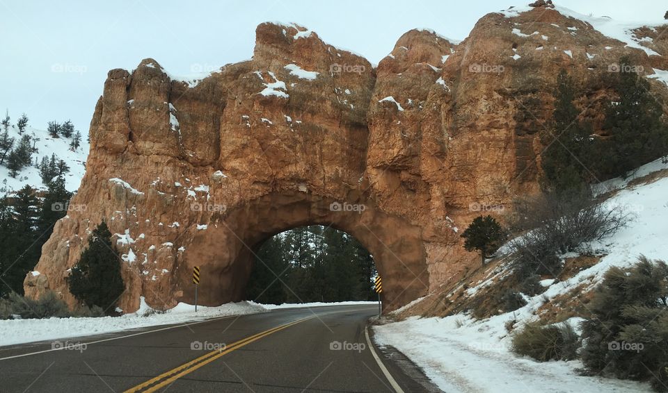 Bryce Canyon road in