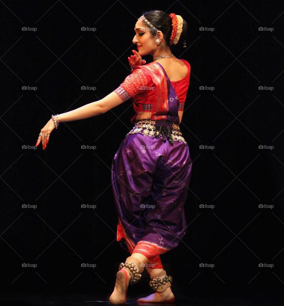 Dancer wearing traditional costume