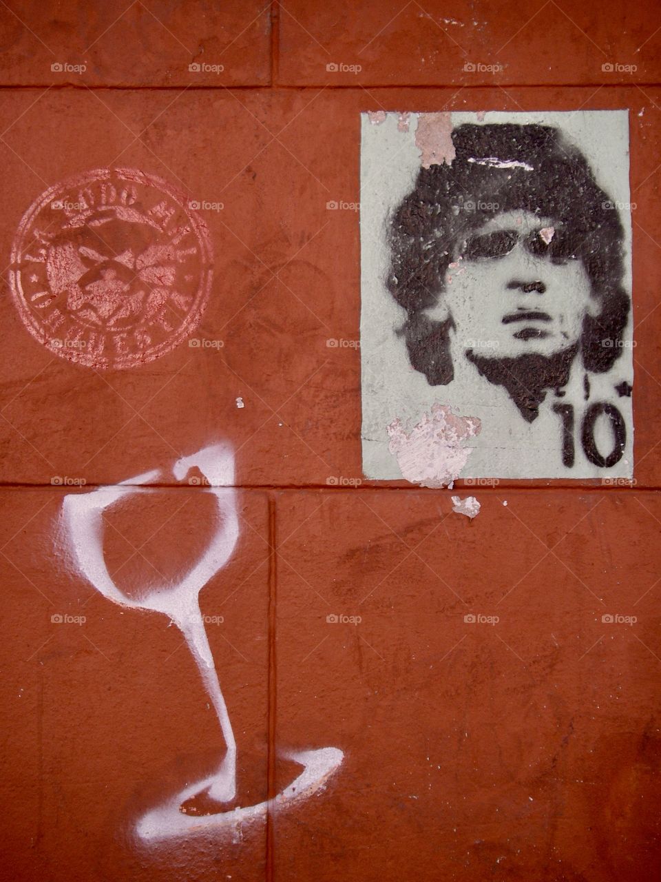 Diego Maradona Graffiti, Buenos Aires, Argentina