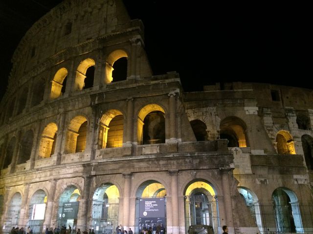 Colosseum in Rome at night