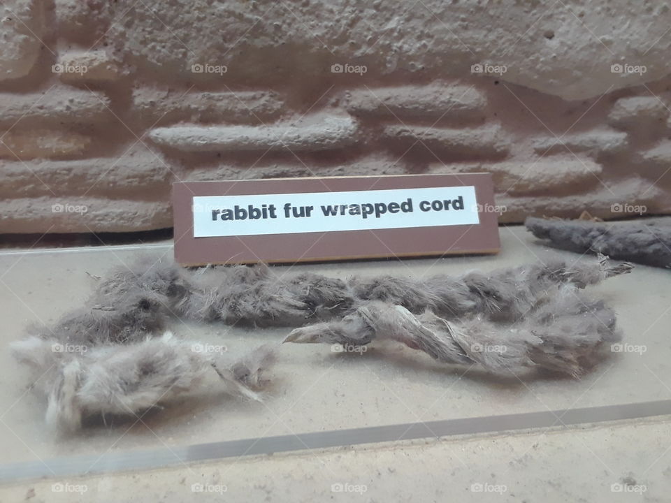 Rabbit Fur Wrapped Cord, Salmon Ruins
