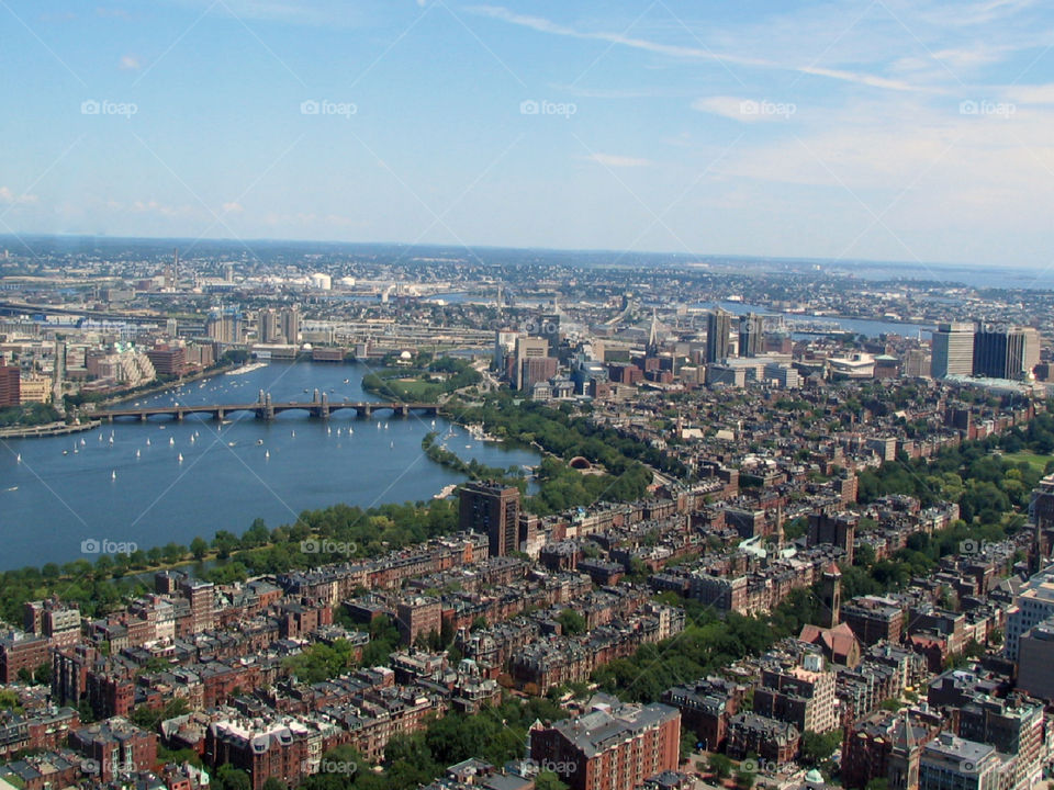 Panoramic view of Boston, USA