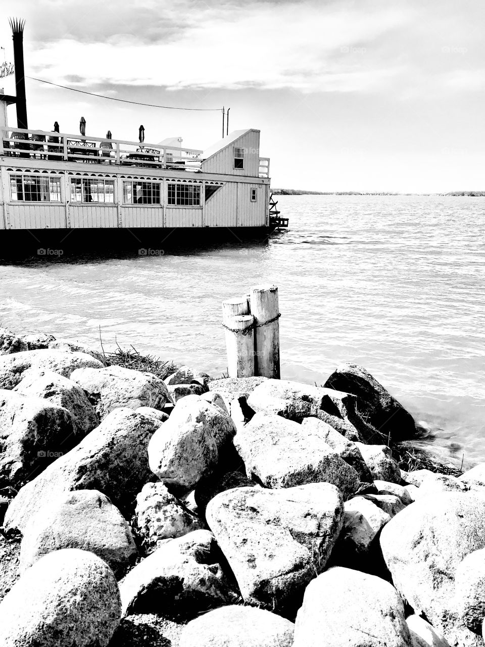 Gorgeous serene black and white photos taken while on walk around beach town area. 