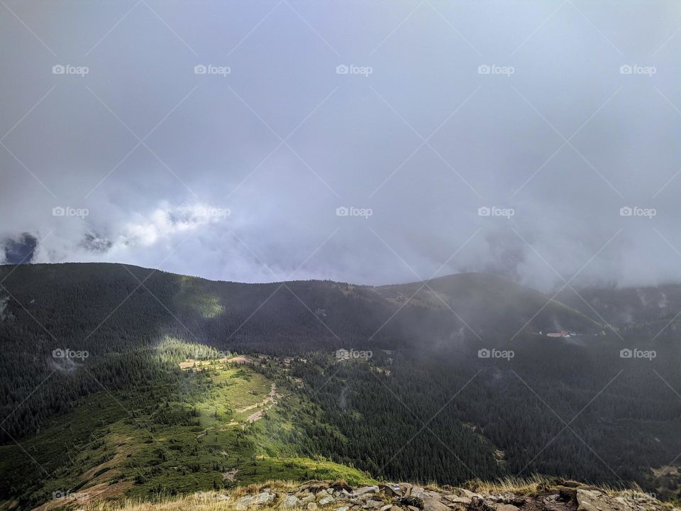 View from Hoverla. Carpathians, Ukraine.