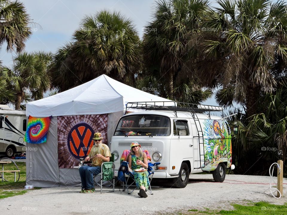 Vintage VW camper