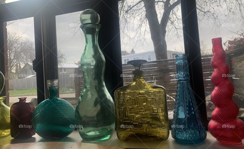 Colourful bottles 