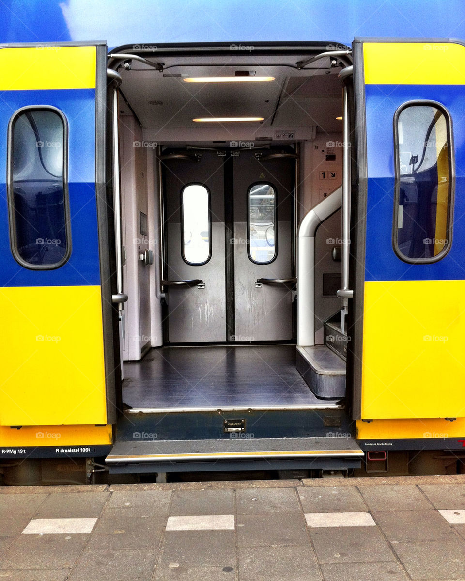 Train doors open