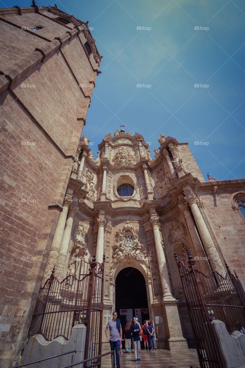 Catedral de Valencia, Miguelete y Puerta de los Hierros (Valencia - Spain)