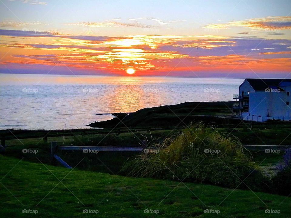 Sunset In Cardigan Bay.