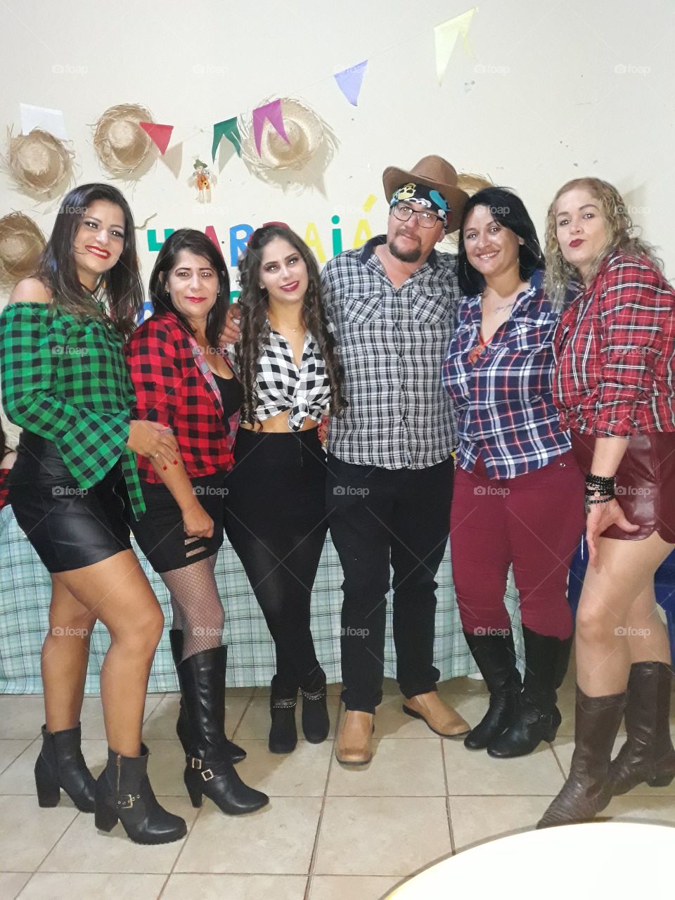 my family dressed as a square dance party