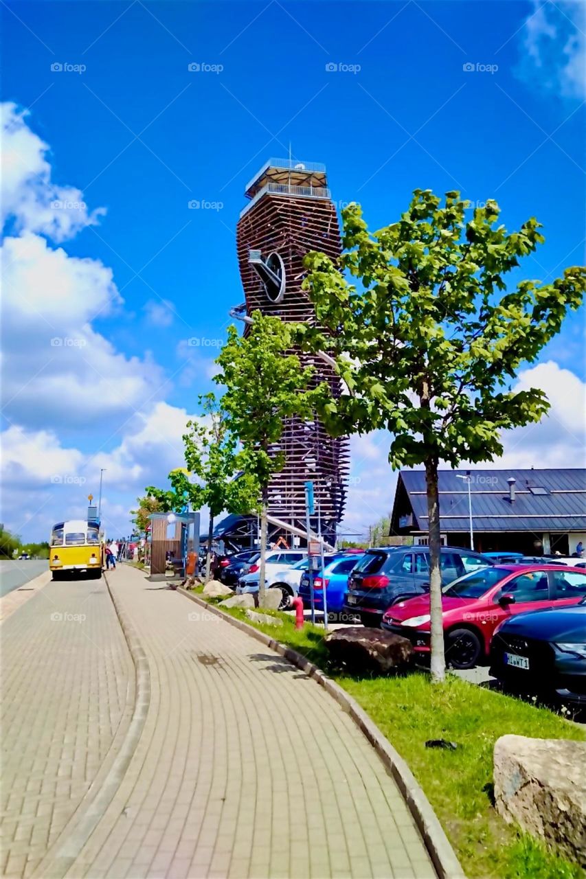 This is a road on the outskirts of 36 hectares of peat moor at „Torfhaus“ in „Harz“, „Saxony-Anhalt“ in former „East Germany“, the „DDR“ or „German Democratic Republic“. 2024. Hypnotic Productions