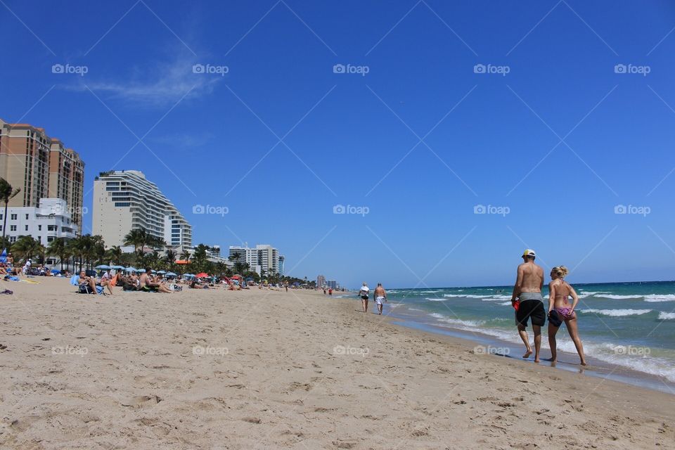 People on the beach