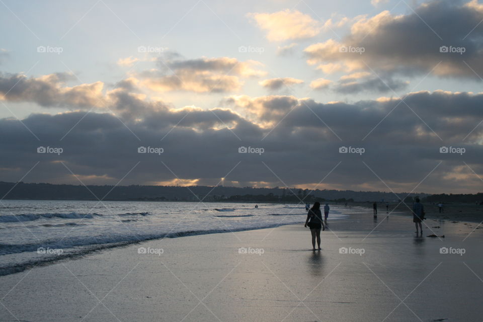 last moments in the beach