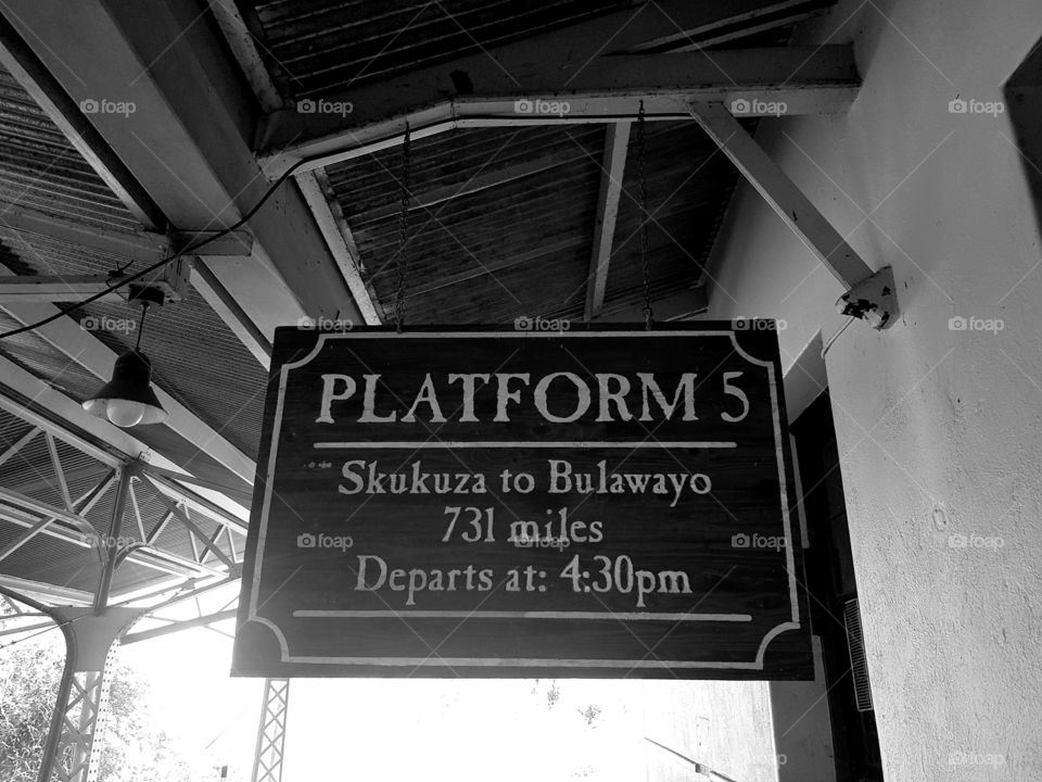 Train Station Signs