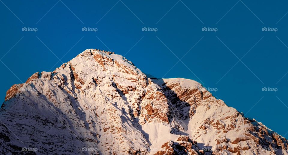 Blue sky in mountains 