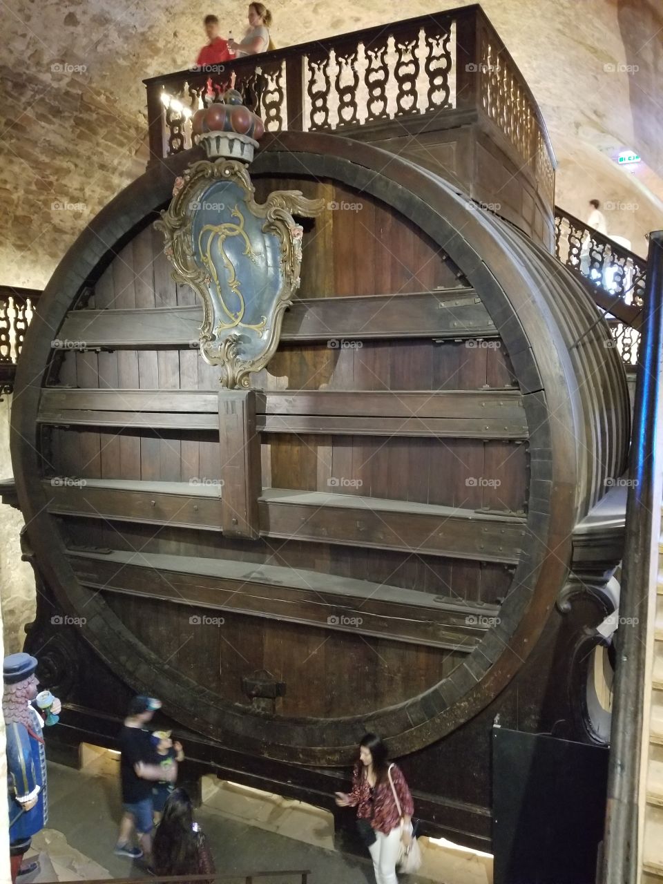 Giant barrel of wine