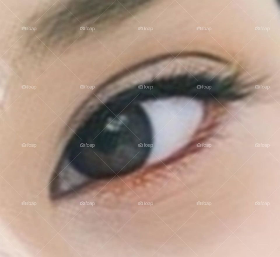 A close-up photo of my eye.