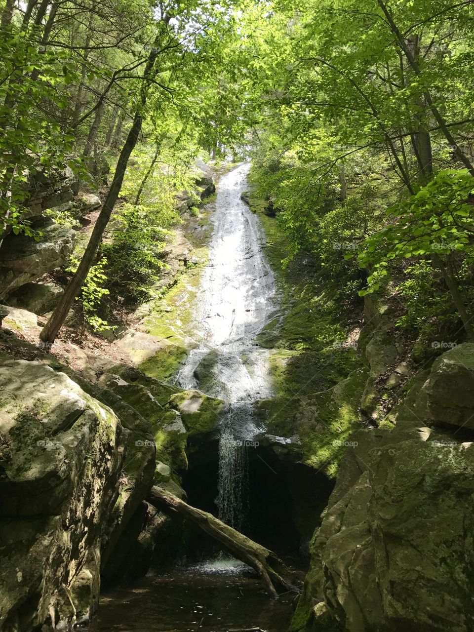 Free flowing falls