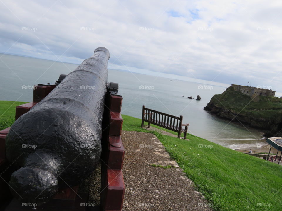 Cannon and sea