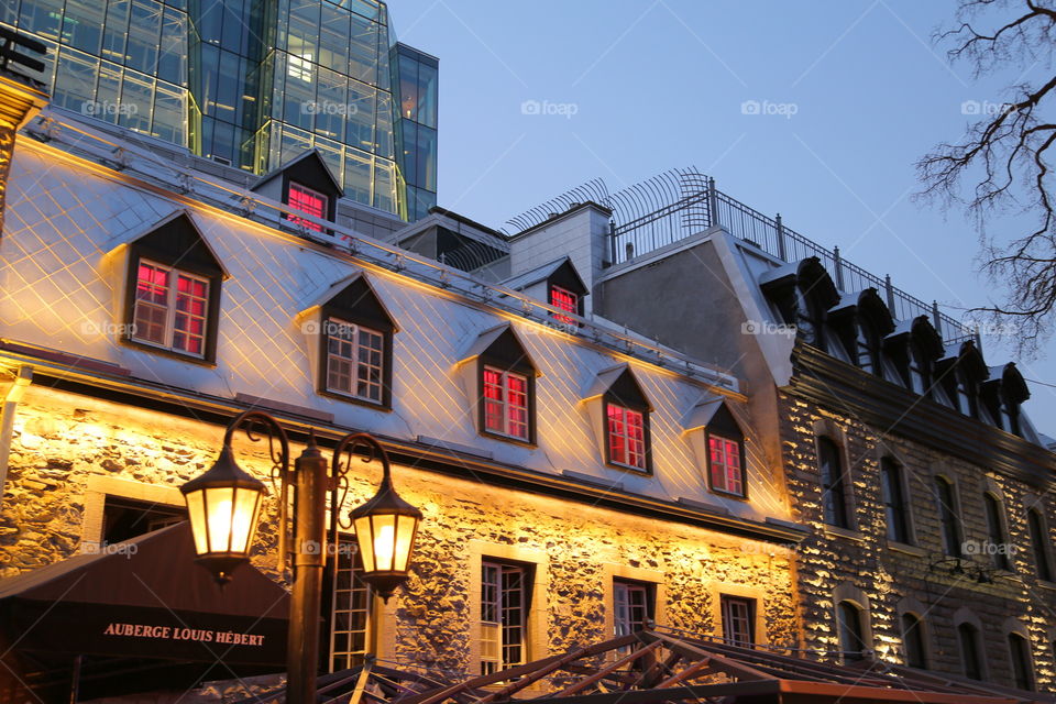 Quebec City in the evening