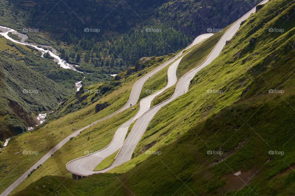 Furka road, switzerland