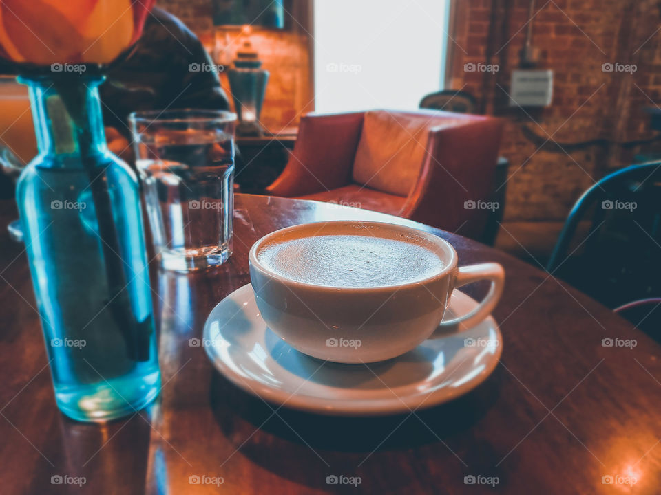 Cappuccino at the Cafe