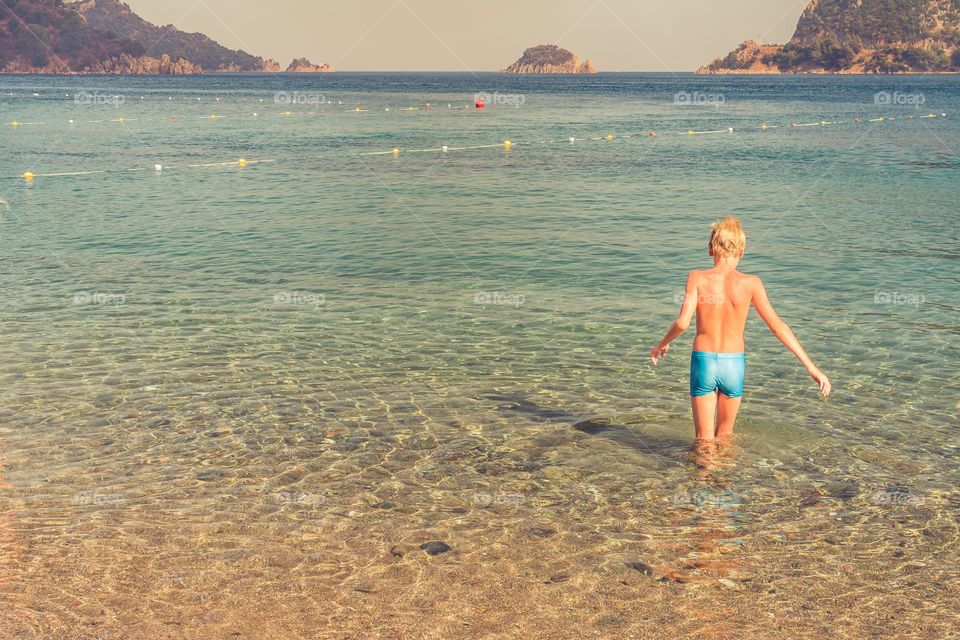 beach with clear water