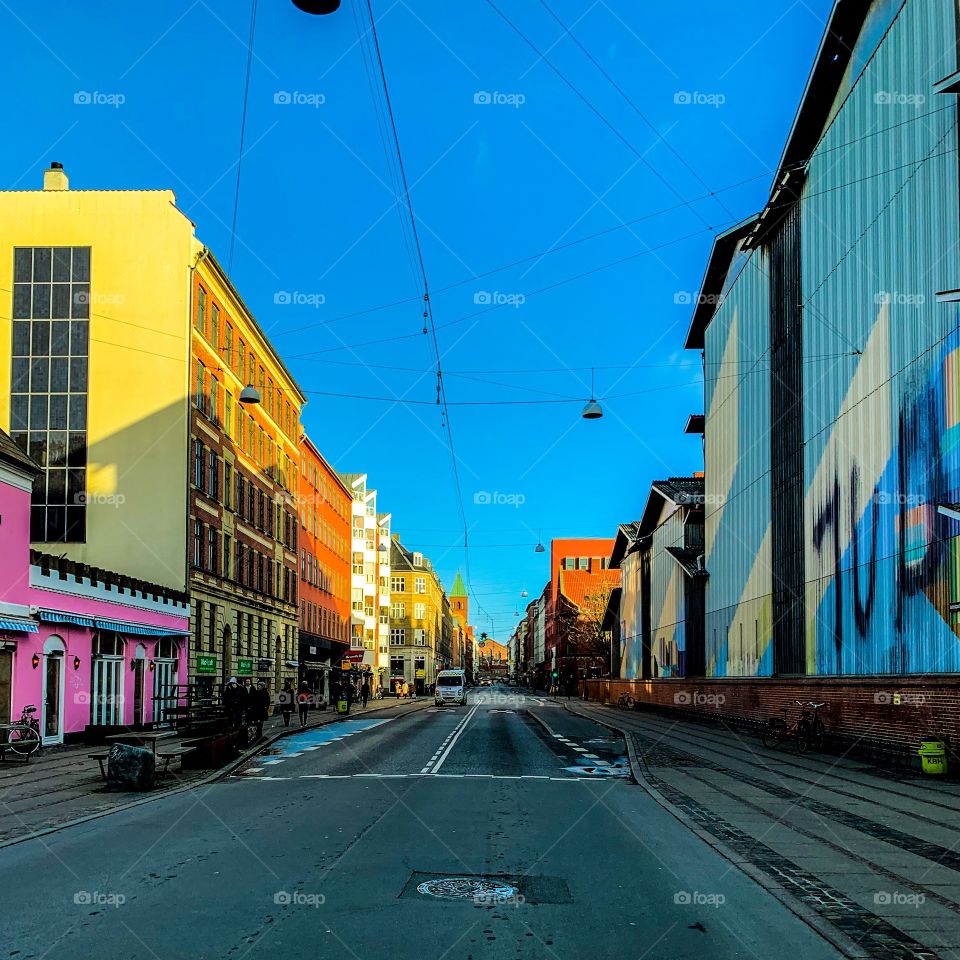 Colourful street art in Copenhagen