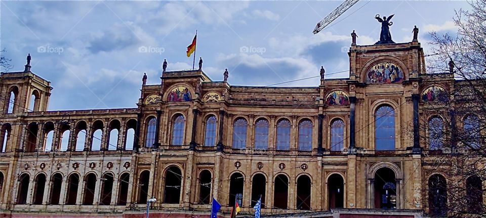This is the “Maximilianeum” in “Munich”, a large palatial structure built in 1876 to house a foundation for gifted students. Since 1949 it is the seat of the “Bavarian State Parliament”, up to 1999 also of the senate. 2024. Hypnotic Productions