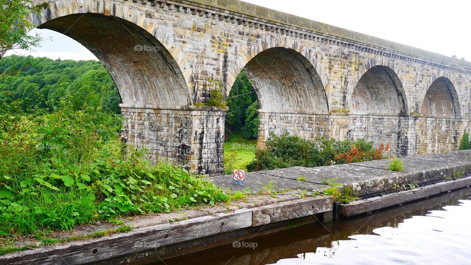 Chirk Aquaduct Llangollen Wales Uk