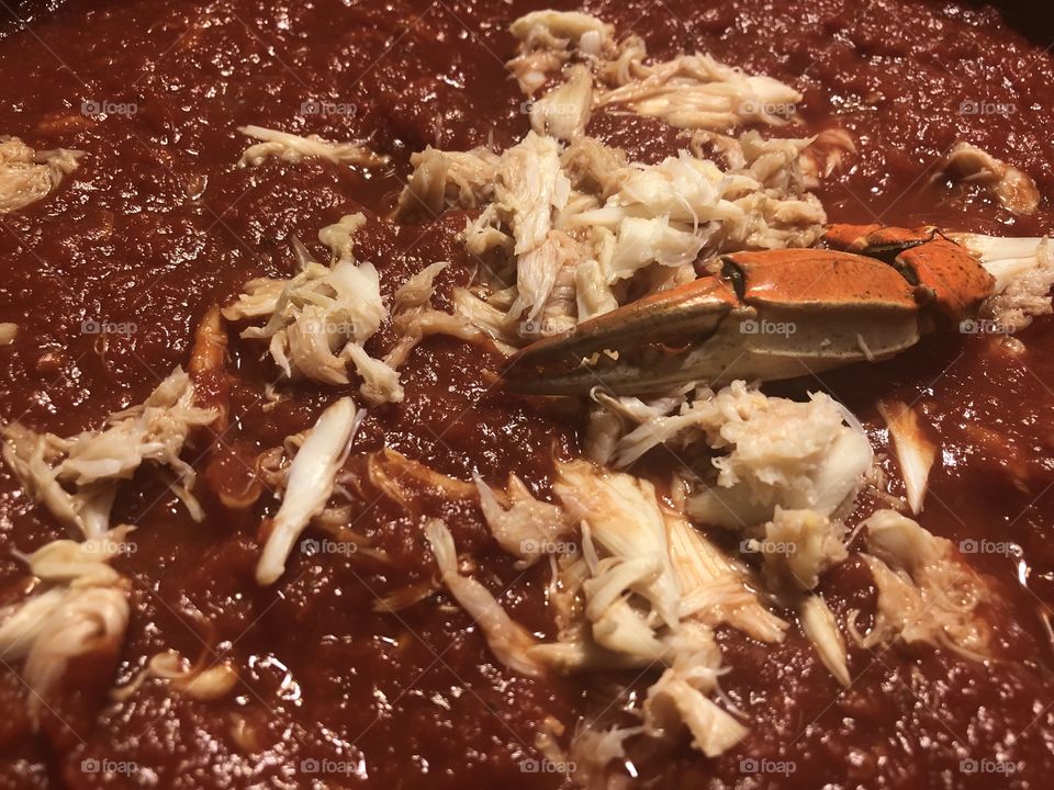 Crab sauce