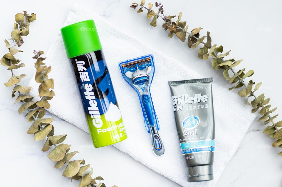 Gillette products for shaving