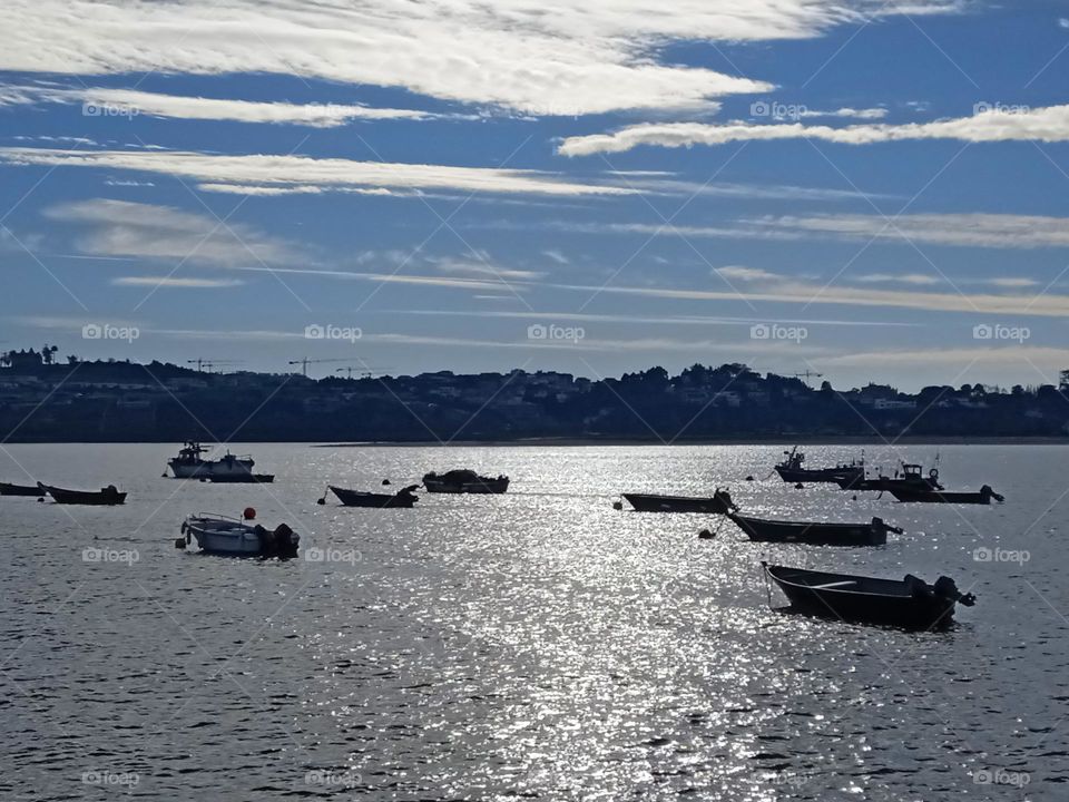 the sea of ​​Porto Portugal