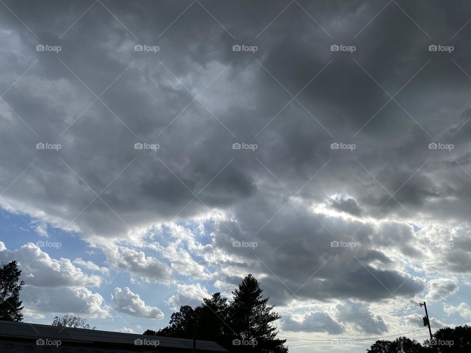 The clouds are showing it’s about to rain 